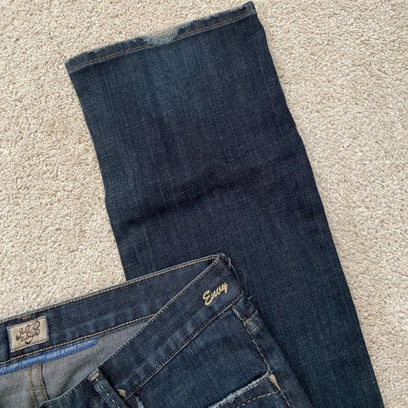 EUC Dark blue Gold Sign low rise straight leg Envy jeans size 27 - Picture 4 of 7